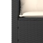 Set de sofás de jardín con cojines 3 pzas ratán sintético negro en Sofás de exterior | Comprar online en Foru.es