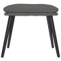 Reposapiés de tela gris oscuro 45x29,5x35 cm de vidaXL, Otomanas - Ref: Foro24-341494, Precio: 34,16 €, Descuento: %