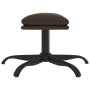 Reposapiés de cuero sintético marrón 60x60x36 cm de vidaXL, Otomanas - Ref: Foro24-341591, Precio: 37,38 €, Descuento: %