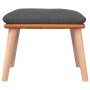 Reposapiés tela y cuero sintético gris oscuro 45x29,5x35 cm de vidaXL, Otomanas - Ref: Foro24-341447, Precio: 40,16 €, Descue...