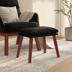Reposapiés cuero sintético negro 45x29,5x35 cm de vidaXL, Otomanas - Ref: Foro24-341490, Precio: 36,57 €, Descuento: %