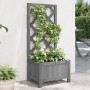 Jardinera enrejada madera maciza de abeto gris en Macetas y jardineras | Comprar online en Foru.es