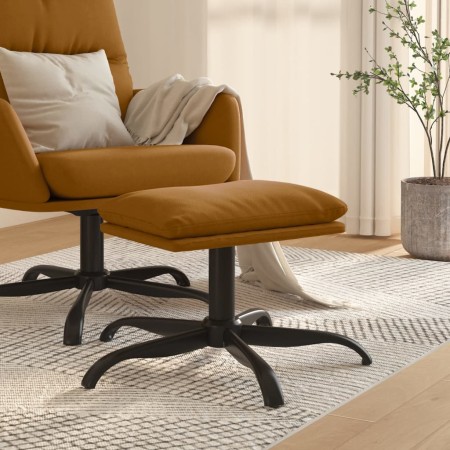Reposapiés de terciopelo marrón 60x60x36 cm de vidaXL, Otomanas - Ref: Foro24-341586, Precio: 36,20 €, Descuento: %