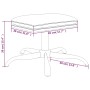 Reposapiés de terciopelo marrón 60x60x36 cm de vidaXL, Otomanas - Ref: Foro24-341586, Precio: 36,20 €, Descuento: %