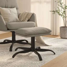 Reposapiés de terciopelo gris claro 60x60x36 cm de vidaXL, Otomanas - Ref: Foro24-341578, Precio: 38,71 €, Descuento: %