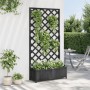 Jardinera con enrejado madera maciza de abeto negro en Macetas y jardineras | Comprar online en Foru.es