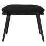 Reposapiés tela y cuero sintético negro 45x29,5x35 cm de vidaXL, Otomanas - Ref: Foro24-341521, Precio: 35,94 €, Descuento: %