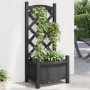 Jardinera con enrejado madera maciza de abeto negro en Macetas y jardineras | Comprar online en Foru.es