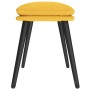 Reposapiés de tela amarillo mostaza 45x29,5x35 cm de vidaXL, Otomanas - Ref: Foro24-341500, Precio: 34,05 €, Descuento: %