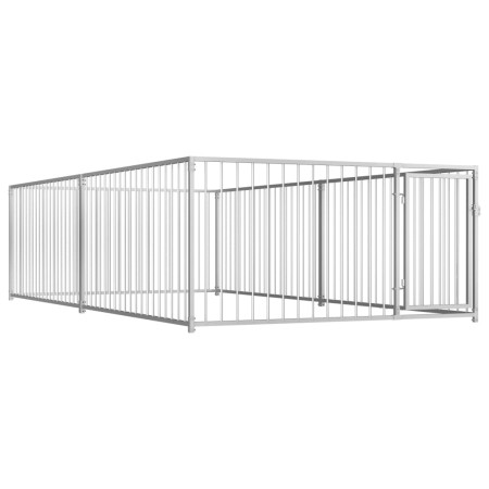 Jaula perrera de exterior 200x400x100 cm de vidaXL, Casetas y cercados para perros - Ref: Foro24-144490, Precio: 447,83 €, De...