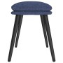Reposapiés de tela azul 45x29,5x35 cm de vidaXL, Otomanas - Ref: Foro24-341497, Precio: 34,16 €, Descuento: %