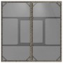 Mesa de jardín superficie de vidrio ratán PE gris 80x80x75 cm en Mesas de jardín | Comprar online en Foru.es