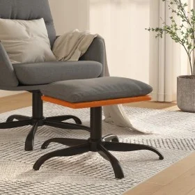 Reposapiés de tela y cuero sintético gris claro 60x60x36 cm de vidaXL, Otomanas - Ref: Foro24-341607, Precio: 38,62 €, Descue...