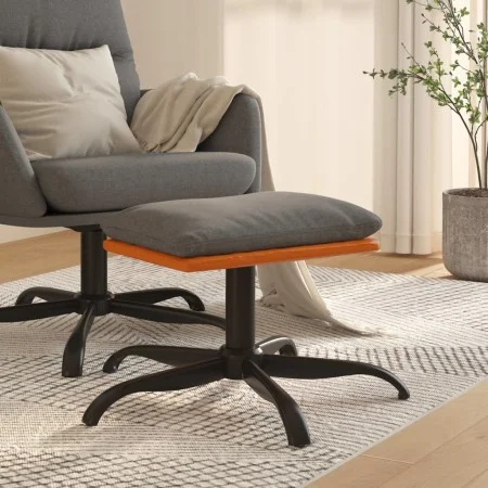 Reposapiés de tela y cuero sintético gris claro 60x60x36 cm de vidaXL, Otomanas - Ref: Foro24-341607, Precio: 38,62 €, Descue...