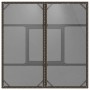 Mesa de jardín superficie de vidrio ratán PE marrón 80x80x75 cm en Mesas de jardín | Comprar online en Foru.es