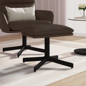 Reposapiés de cuero sintético marrón 60x60x36 cm de vidaXL, Otomanas - Ref: Foro24-341639, Precio: 48,93 €, Descuento: %