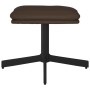 Reposapiés de cuero sintético marrón 60x60x36 cm de vidaXL, Otomanas - Ref: Foro24-341639, Precio: 48,93 €, Descuento: %