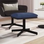 Reposapiés de tela y cuero sintético azul 60x60x36 cm de vidaXL, Otomanas - Ref: Foro24-341648, Precio: 39,03 €, Descuento: %