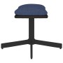 Reposapiés de tela y cuero sintético azul 60x60x36 cm de vidaXL, Otomanas - Ref: Foro24-341648, Precio: 39,03 €, Descuento: %