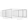 Jaula perrera de exterior 200x400x100 cm de vidaXL, Casetas y cercados para perros - Ref: Foro24-144490, Precio: 447,83 €, De...
