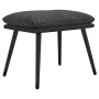 Reposapiés tela y cuero sintético gris oscuro 45x29,5x35 cm de vidaXL, Otomanas - Ref: Foro24-341516, Precio: 34,24 €, Descue...