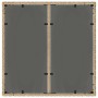 Mesa de jardín superficie de vidrio ratán PE beige 90x90x75 cm en Mesas de jardín | Comprar online en Foru.es
