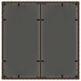 Mesa de jardín superficie de vidrio ratán PE marrón 90x90x75 cm en Mesas de jardín | Comprar online en Foru.es