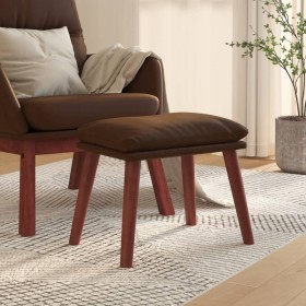 Reposapiés cuero sintético marrón 45x29,5x35 cm de vidaXL, Otomanas - Ref: Foro24-341491, Precio: 36,91 €, Descuento: %