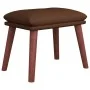 Reposapiés cuero sintético marrón 45x29,5x35 cm de vidaXL, Otomanas - Ref: Foro24-341491, Precio: 36,24 €, Descuento: %