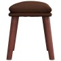 Reposapiés cuero sintético marrón 45x29,5x35 cm de vidaXL, Otomanas - Ref: Foro24-341491, Precio: 36,91 €, Descuento: %