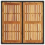 Mesa de jardín superficie madera acacia ratán negro 90x90x75 cm en Mesas de jardín | Comprar online en Foru.es