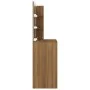 Tocador con LED roble marrón 74,5x40x141 cm de vidaXL, Tocadores para dormitorios - Ref: Foro24-820483, Precio: 82,81 €, Desc...