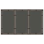 Mesa de jardín superficie de vidrio ratán PE marrón 150x90x75cm en Mesas de jardín | Comprar online en Foru.es