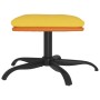 Reposapiés tela y cuero sintético amarillo mostaza 60x60x36 cm de vidaXL, Otomanas - Ref: Foro24-341614, Precio: 31,69 €, Des...