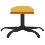 Reposapiés tela y cuero sintético amarillo mostaza 60x60x36 cm de vidaXL, Otomanas - Ref: Foro24-341614, Precio: 31,69 €, Des...