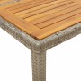 Mesa de jardín superficie madera acacia ratán gris 150x90x75cm en Mesas de jardín | Comprar online en Foru.es