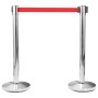 Barrera de cinta retráctil rojo 200 cm de vidaXL, Barreras de seguridad - Ref: Foro24-51163, Precio: 19,31 €, Descuento: %