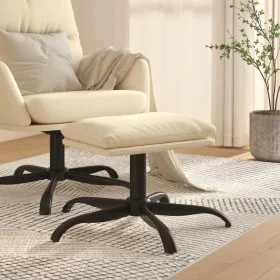 Reposapiés de tela color crema 60x60x36 cm de vidaXL, Otomanas - Ref: Foro24-341569, Precio: 38,53 €, Descuento: %