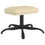 Reposapiés de tela color crema 60x60x36 cm de vidaXL, Otomanas - Ref: Foro24-341569, Precio: 38,53 €, Descuento: %