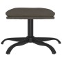 Reposapiés de terciopelo gris oscuro 60x60x36 cm de vidaXL, Otomanas - Ref: Foro24-341579, Precio: 40,67 €, Descuento: %
