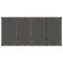 Mesa de jardín superficie de vidrio ratán PE marrón 190x90x75cm en Mesas de jardín | Comprar online en Foru.es