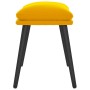 Reposapiés de terciopelo amarillo mostaza 45x29,5x35 cm de vidaXL, Otomanas - Ref: Foro24-341511, Precio: 33,83 €, Descuento: %