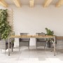 Mesa de jardín superficie madera acacia ratán gris 190x90x75cm en Mesas de jardín | Comprar online en Foru.es