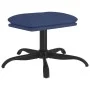 Reposapiés de tela azul 60x60x36 cm de vidaXL, Otomanas - Ref: Foro24-341571, Precio: 35,57 €, Descuento: %