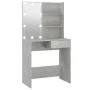 Betongrauer LED-Schminktisch 74,5 x 40 x 141 cm von vidaXL, Schlafzimmerkommoden - Ref: Foro24-808805, Preis: 88,84 €, Rabatt: %