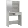 Tocador con LED color gris hormigón 74,5x40x141 cm de vidaXL, Tocadores para dormitorios - Ref: Foro24-808805, Precio: 88,84 ...