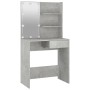 Tocador con LED color gris hormigón 74,5x40x141 cm de vidaXL, Tocadores para dormitorios - Ref: Foro24-808805, Precio: 90,00 ...