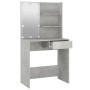 Tocador con LED color gris hormigón 74,5x40x141 cm de vidaXL, Tocadores para dormitorios - Ref: Foro24-808805, Precio: 90,00 ...