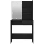 Schminktisch mit schwarzer LED 74,5x40x141 cm von vidaXL, Schlafzimmerkommoden - Ref: Foro24-833288, Preis: 91,69 €, Rabatt: %