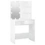 Tocador con LED blanco 74,5x40x141 cm de vidaXL, Tocadores para dormitorios - Ref: Foro24-808801, Precio: 93,18 €, Descuento: %